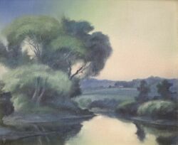 Rookwood Pottery Scenic Vellum Plaque